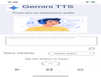 logo-Google Gemini Text To Speech Application